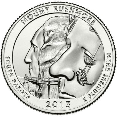 (546) Estados Unidos de América. 2013(P). Quarter Dollar (SC) Mount Rushmore