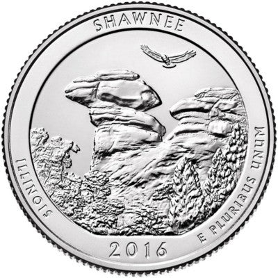 Estados Unidos de América. 2016(P). Quarter Dollar (SC) Shawnee
