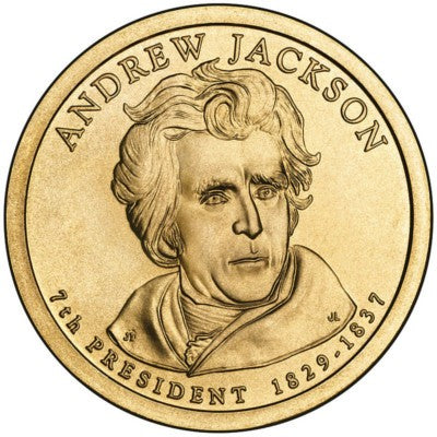 (428) Estados Unidos de América. 2008(P). 1 Dollar (SC) Andrew Jackson