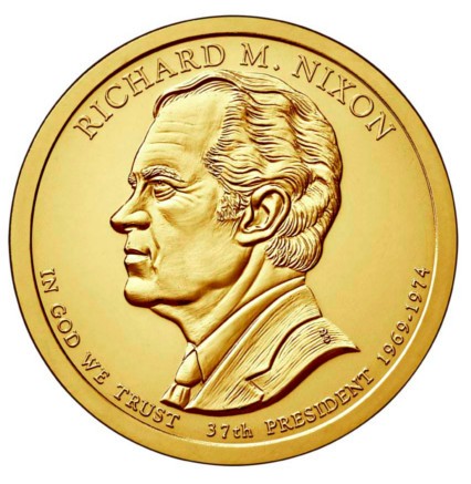 Estados Unidos de América. 2016(P). 1 Dollar (SC) Richard M. Nixon