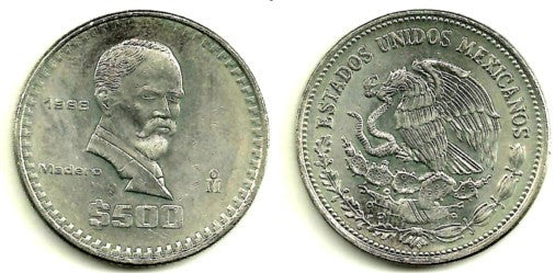 (529) Estados Unidos Mexicanos. 1988. 500 Pesos (SC)