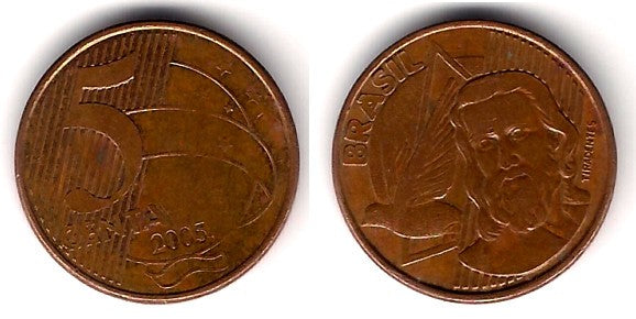 (648) Brasil. 2005. 5 Centavos (BC+)