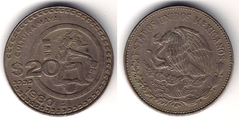 (486) Estados Unidos Mexicanos. 1980. 20 Pesos (MBC-)