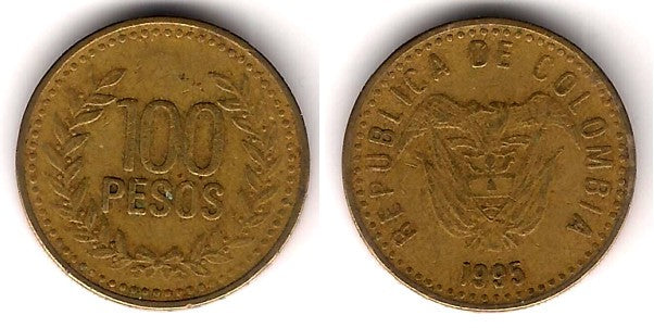 (285.1) Colombia. 1995. 100 Pesos (MBC-)