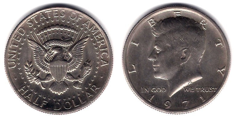 (205) Estados Unidos de América. 1971. Half Dollar (SC)