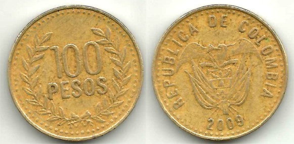 (285.2) Colombia. 2009. 100 Pesos (BC)