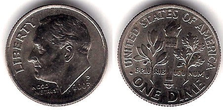 (195a) Estados Unidos de América. 2003(P). 1 Dime (SC)