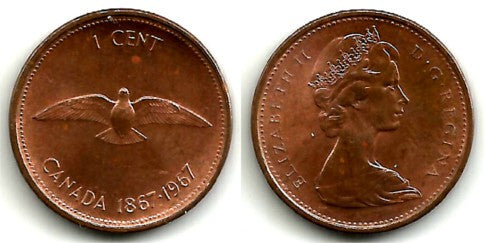 (65) Canadá. 1967. 1 Cent (MBC+)