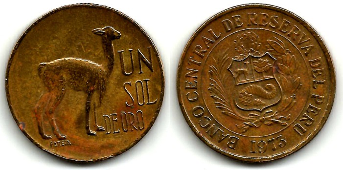 (248) Perú. 1973. 1 Sol de Oro (MBC)