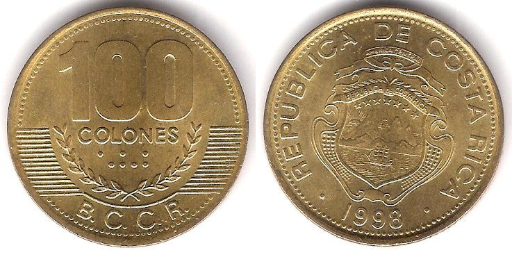 (230a) Costa Rica. 1998. 100 Colones (SC)
