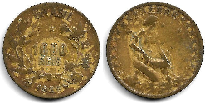 (525) Brasil. 1925. 1000 Reis (RC+)