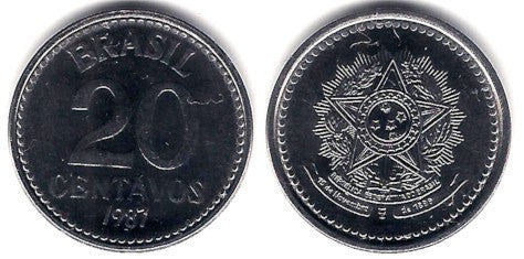 (603) Brasil. 1987. 20 Centavos (SC)