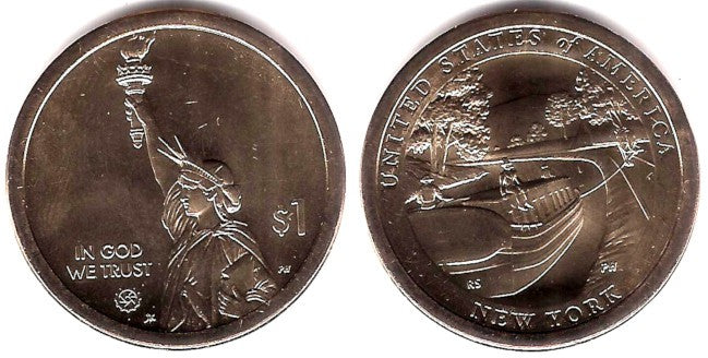 Estados Unidos de América. 2021(P). 1 Dollar (SC) New York