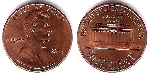 (201b) Estados Unidos de América. 2006. 1 Cent (EBC)