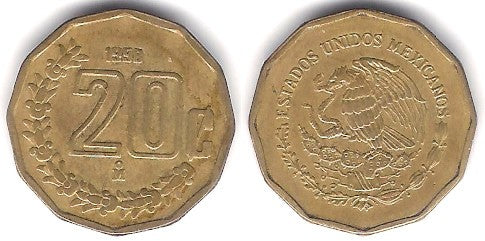 (548) Estados Unidos Mexicanos. 1998. 20 Centavos (MBC)