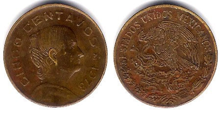 (427) Estados Unidos Mexicanos. 1973. 5 Centavos (BC+)