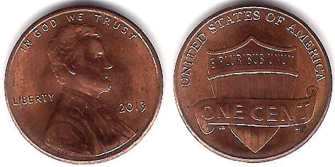 (468) Estados Unidos de América. 2013. 1 Cent (EBC)