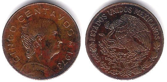 (427) Estados Unidos Mexicanos. 1973. 5 Centavos (MBC)