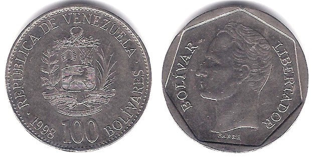 (Y78.1) Venezuela. 1998. 100 Bolivares (MBC)