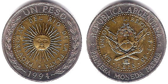 (112.1) Argentina. 1994. 1 Peso (SC-)
