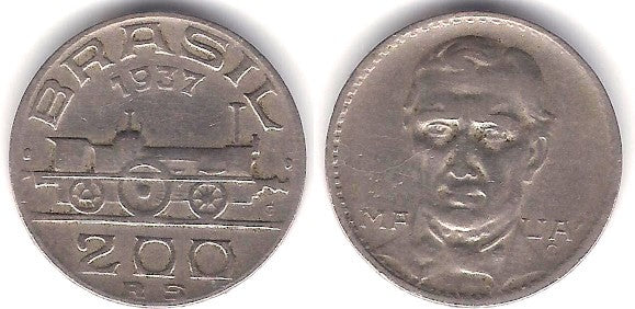 (537) Brasil. 1937. 200 Reis (MBC)