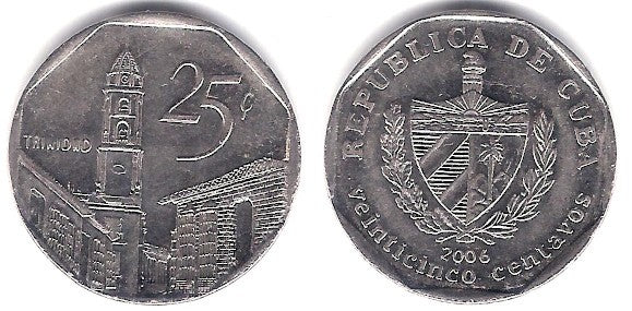 (577.2) Cuba. 2006. 25 Centavos (MBC+)