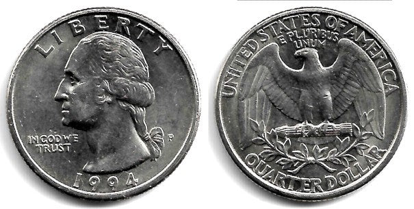 (A164a) Estados Unidos de América. 1994(P). Quarter Dollar (EBC+)