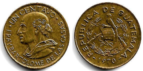 (265) Guatemala. 1970. 1 Centavo (MBC+)