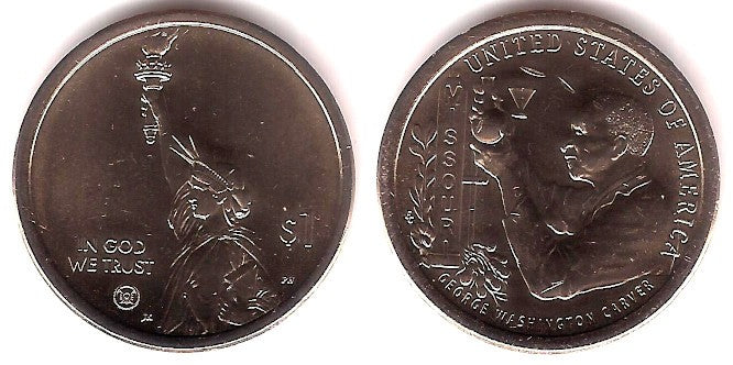 Estados Unidos de América. 2024(D). 1 Dollar (SC) George Washington Carter