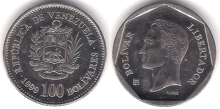 (Y78.1) Venezuela. 1999. 100 Bolivares (EBC)