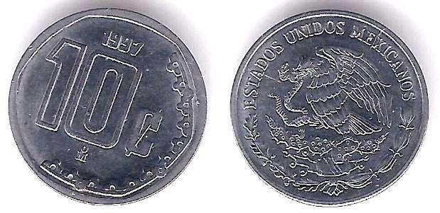 (547) Estados Unidos Mexicanos. 1997. 10 Centavos (EBC)