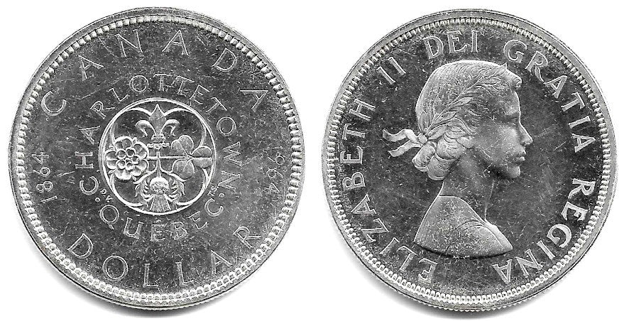 (58) Canadá. 1964. 1 Dollar (EBC+) (Plata)
