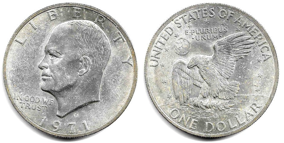 (203a) Estados Unidos de América. 1971(S). 1 Dollar (EBC+) (Plata)