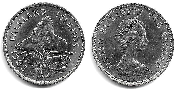(5.1) Islas Malvinas. 1983. 10 Cents (SC)