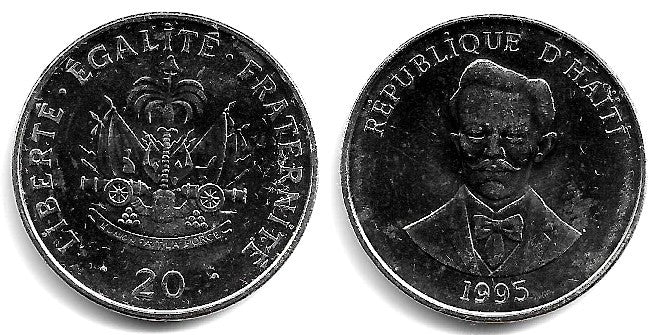 (152a) Haití. 1995. 20 Centimes (SC)