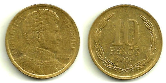 (228.2) Chile. 2006. 10 Pesos (MBC)