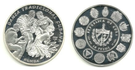 (625) Cuba. 1997. 10 Pesos (Proof) (Plata)