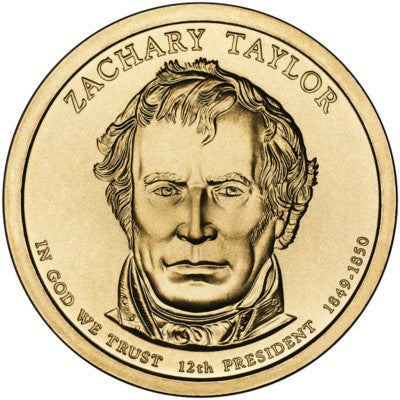 (453) Estados Unidos de América. 2009(D). 1 Dollar (SC) Zachary Taylor