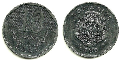 (215.1) Costa Rica. 1983. 10 Colones (MBC)