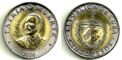 Cuba. 2016. 5 Pesos (SC)