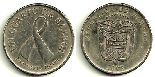 (137) Panamá. 2008. ¼ Balboa (MBC)