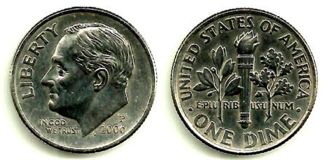 (195a) Estados Unidos de América. 2006(P). 1 Dime (MBC)