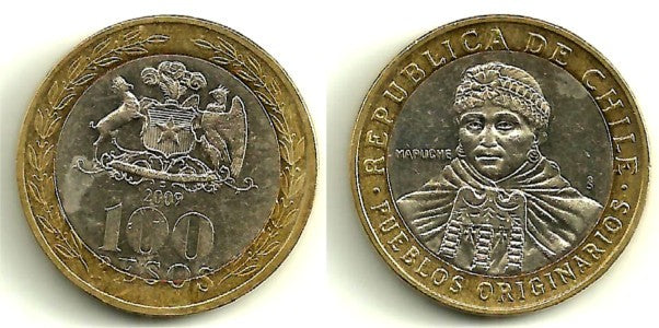 (236) Chile. 2009. 100 Pesos (MBC)