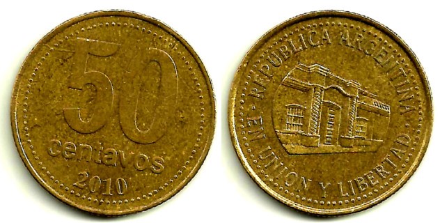 (111.2) Argentina. 2010. 50 Centavos (MBC)