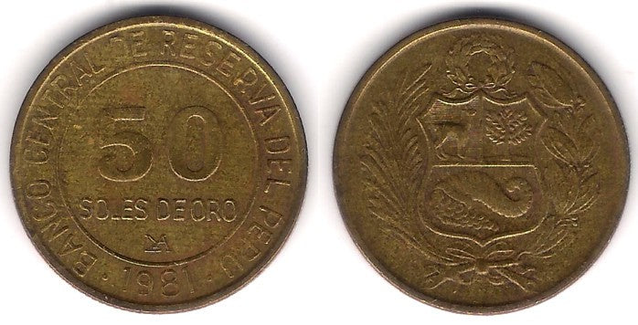 (273) Perú. 1981. 50 Soles de Oro (MBC)
