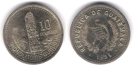 (277.6) Guatemala. 1995. 10 Centavos (MBC+)