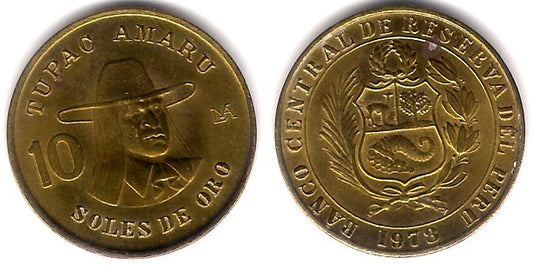 (272.2) Perú. 1978. 10 Soles de Oro (EBC)