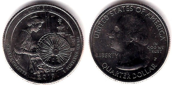 Estados Unidos de América. 2019(P). Quarter Dollar (SC) Lowell