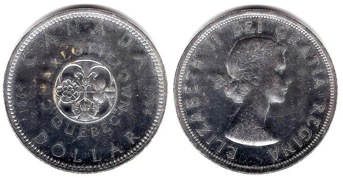 (55) Canadá. 1964. 1 Dollar (EBC) (Plata)