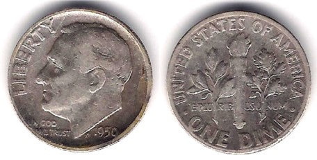 (195) Estados Unidos de América. 1950. 1 Dime (MBC-) (Plata)